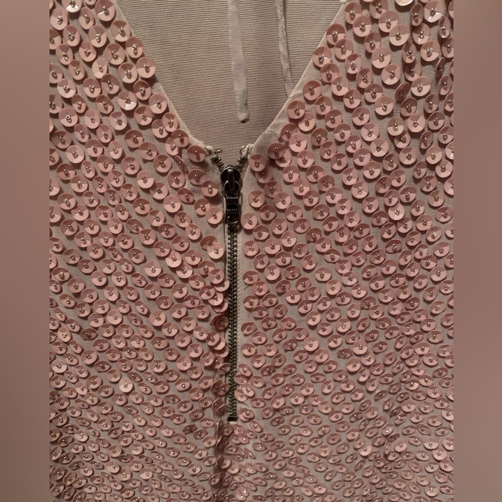 Alice & Olivia Dusty Rose Sequin Dress - Picture 9 of 13
